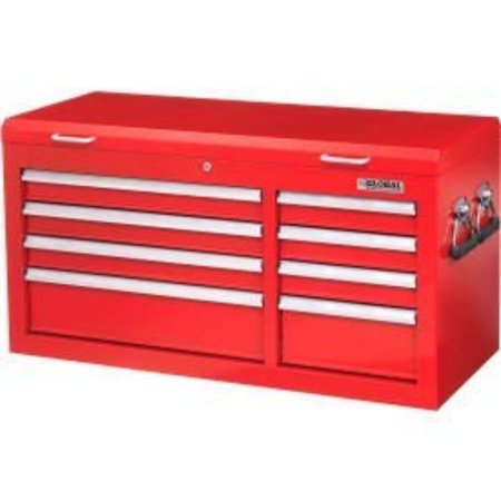 GLOBAL EQUIPMENT Tool Chest, 8 Drawer, Red EP555D-8BXRD